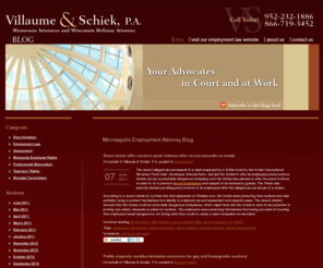 minneapolis-employmentattorneys.com: Minneapolis Employment Lawyer Blog | Bloomington Workplace Discrimination Attorney | Minnesota Workplace Harassment Law Firm
Are you facing professional misconduct allegations? Contact Villaume & Schiek, P.A. at 866-719-3452, to consult with an experienced attorney.