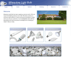 neworleanslightbulb.com: Milwaukee Light Bulb
Milwaukee Light Bulb has been supplying customers with LOW cost major brand lighting products since 1992..