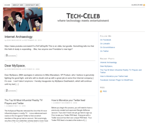 techceleb.net: Tech-Celeb
Bringing technology and pop culture to the rest of us...