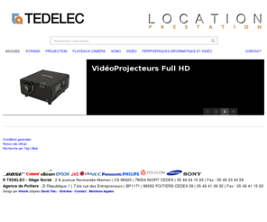 tedelec.com: TEDELEC LOCATION
TEDELEC Location : matériels et prestation de service audiovisuels. Niort, Poitiers.