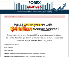 forexsimplex.com: Forex Simplex | Watch Learn Profit
Forex Simplex 2.0 – Providing the simple forex trading system that can boost your trading performance at no time!