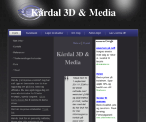 k3dmedia.no: Kårdal 3D & Media
Webpublisering, hjelp til å sette opp nettside og webhotell.