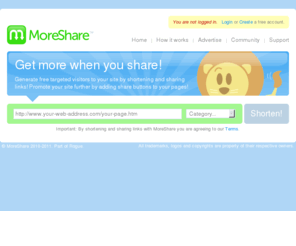 mo-sh.com: MoreShare - Free Social Advertising
