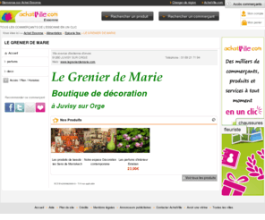 legrenierdemarie.com: Le Grenier de Marie : votre magasin de décoration à Juvisy sur Orge - Achat Essonne
LE GRENIER DE MARIE : 