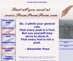 poempoempoem.com: Poems, Poets, and Poetry: PoemPoemPoem.com
PoemPoemPoem.com