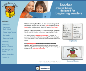 teddybearpress.com: Welcome to Teddy Bear Press
Welcome to Teddy Bear Press, the place for books designed with the beginning reader in mind. We publish books, workbooks and big books written ...