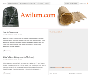 awilum.com: Awilum.com — Bible and ancient Near East: teaching + research / causing reflection / moving the field forward
Bible and ancient Near East: teaching + research / causing reflection / moving the field forward