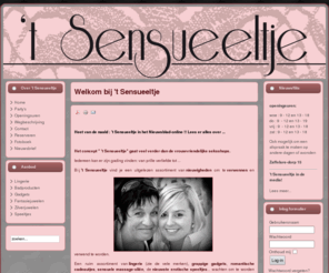 hetsensueeltje.com: Welkom bij 't Sensueeltje
't Sensueeltje : juwelen, lingerie en speeltjes in Zaffelare of bij u thuis