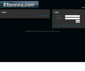etiennea.com: Etiennea.com
Etienne Adriaenssen's homepage