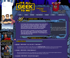 itsallgeektomepodcast.net: It's All Geek To Me
It's All Geek To Me