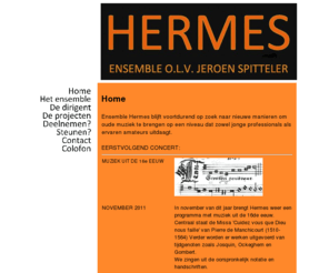 ensemblehermes.nl: Ensemble Hermes, Amsterdam
Ensemble Hermes, Amsterdam