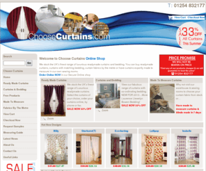 choosecurtains.com: Curtains and Blinds | Ready Made and Made to Measure Curtains
We are a leading supplier of ready made curtains and blinds. Based in Lancashire we also offer a bespoke made to measure curtains service.