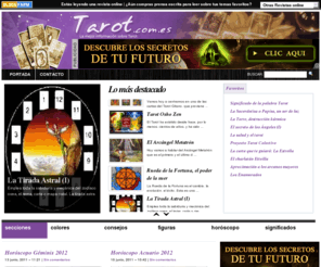 tarot.com.es: Tarot.com.es El mundo del tarot a un click
Descubre el mundo del tarot en la red