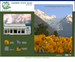 farmersstatebankwa.com: Farmers State Bank - Winthrop Washington
Farmers State Bank, a community bank since 1915, located in Winthrop Washington.