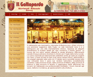 salagattopardo.com: IL GATTOPARDO - Sala Ricevimenti - Ristorante
La Sala Ricevimenti per ogni occasione, in una fantastica location il Gattopardo grazie al suo impeccabile servizio è in grado di soddisfare ogni esigenza. Cucina nazionale ed internazionale aperto tutti giorni anche a pranzo e cena.