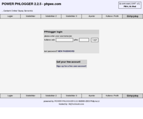 kliktronik.com: PowerPhlogger 2.2.5 - loginout
Power Phlogger - log and counter hosting tool