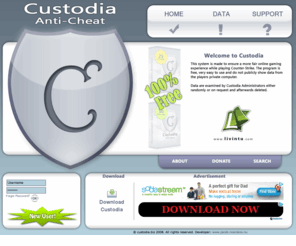 custodia.biz: Custodia Anti-Cheat
Custodia is an anti-cheat program intended to monitor the game and system during play.