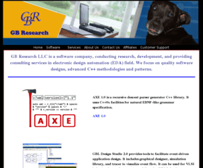 gbresearch.com: Welcome to GB Research LLC
GB Research LLC is a Software company, conducting research, development, and providing consulting services in electronic design automation (EDA) field. We focus on quality software designs, advanced C++ methodologies and patterns.