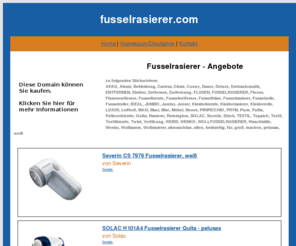 fusselrasierer.com: Fusselrasierer - fusselrasierer.com
