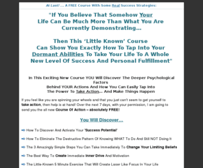 selfimprovement-gym.com: A Course Of Action - Free Self Improvement eCourse
