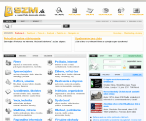 szm.sk: SZM.sk - najväčší zoznam slovenského internetu
SZM.sk - najväčší zoznam slovenského internetu