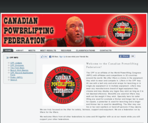 canadianpowerliftingfederation.com: Welcome to the CPF
Canadian Powerlifting Federation