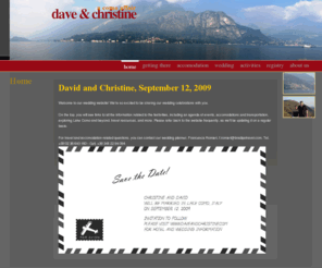 daveandchristine.com: daveandchristine.com
A free web template designed by Fullahead.org and hosted on OpenWebDesign.org