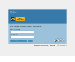 adminbanquelaurentienne.com: SedNove - Extenso - Login
SedNove - Extenso - Système de gestion de contenu