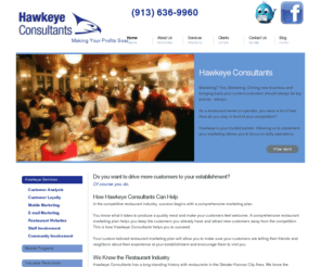 hawkeyeconsultants.com: Restaurant Marketing-Small Business Marketing-Hawkeye Consultants-Kansas City
Kansas City based Hawkeye Consultants is a full-service web and traditional marketing consultancy that specializes in restaurant marketing and small business marketing.