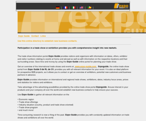 online-expo-guide-portal.com: EXPO GUIDE S de RL de CV 
Expoguide spares neither expense nor effort to ensure that customer satisfaction is maintained