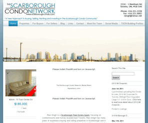 scarboroughcondo.ca: Scarborough Condo | Condos in Scarborough | Scarborough Condo Network
Scarborough Condos from the Scarborough Condo Network. Find a Condo in Scarborough here. Buy and Sell with the Ravi Singh RE/MAX Team. Call us today.