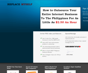 howtoreplaceyourself.com: How To Live The 4 Hour Work Week Through Outsourcing - John Jonas Replace Myself Free Audio
John Jonas Replace Myself Free Audio
