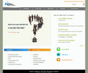 loganalyzer.net: Nihuo Web Log Analyzer
Nihuo Web Log Analyzer Find out who, when, where and how of customers visited your site 