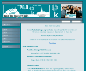 rabs.info: [RaBS] Radio Bad Segeberg :: Startseite
homepage, dokument, webpage, page, web, netz