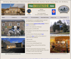 theboatsideinn.com: The Boatside Inn, Warden - Home page
The Boatside Inn offers self catering holiday cottages and B&B accommodation, serves excellent food and real ale, and is a great location for a holiday or  to visit, be it for a drink, food or to somewhere to stay.