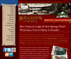 boxcanyonouray.com: Southwest Colorado Hotel & Hot Springs | Box Canyon Lodge Ouray
Vacation Hotel in Ouray Colorado Relaxing Natural Hot Springs Onsite; closest hotel to the Box Canyon Falls, quiet location in Ouray CO