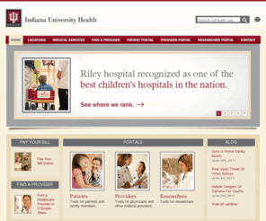 iu-health.net: IU Health
Named among the 'Best Hospitals in America' by US News & World Report for five consecutive years, Indiana University Health is the result of a cooperative effort of three downtown Indianapolis hospitals.