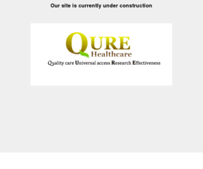 qurehealthcare.net: QURE Health Care - Under Construction
