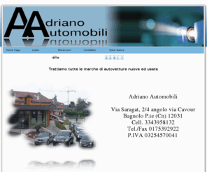 automobiliadriano.com: ADRIANO AUTOMOBILI
Vendesi, automobili usate, auto,auto nuove