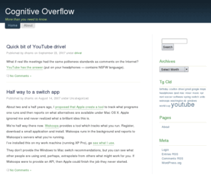 cogflow.com: Cognitive Overflow
