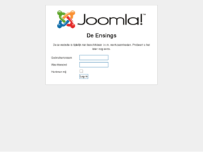 ensing.org: Welkom op de voorpagina
Joomla! - Het dynamische portaal- en Content Management Systeem