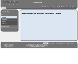 prowiso.de: 3D CADalog --- prowiso
Der 3D CADalog von prowiso, alles zum Theam 3D CAD