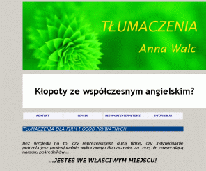 tlumaczeniaprzysiegle.org: Tłumaczenia - tłumacz przysięgły języka angielskiego - Anna Walc
 Tłumacz przysięgły języka angielskiego - Mrągowo - tłumaczenia zwykłe i uwierzytelnione 