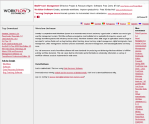 workflow-software.net: Workflow Software
Our site announces a set of workflow software with new standards for producing and delivering effective solutions to fulfill the existing workflow demands