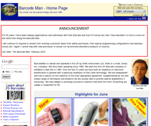 barcodeman.biz: Altek Instruments -> BarcodeMan -> Barcode Man - Home Page

Suppliers of barcode scanners, barcode readers and barcode fonts with a worldwide customer base. We are a family run company with more
than 25 years experience in Barcode technology. Our technical expertise is second to none. We take delight in providing innovative
solutions that work first time. Independent advise on the most appropriate equipment, supplemented by our own unique range of 
techniques and products. We are usually able to provide special adaptations if necessary. 


 