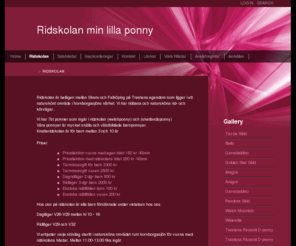 minlillaponny.com: Ridskolan
Ridskolan min lilla ponny