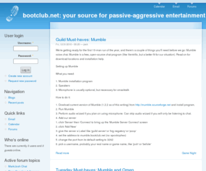 bootclub.net: bootclub.net: your source for passive-aggressive entertainment | your source for passive-aggressive entertainment
