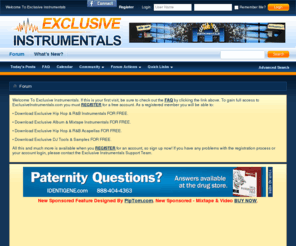 exclusiveinstrumentals.com: Exclusive Instrumentals
Exclusive instrumentals is a Hip Hop & R&B instrumentals forum.