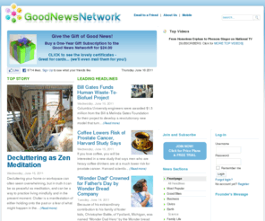 goodnewsgallery.com: Good News Network
Good News Network - A daily dose of compelling good news!