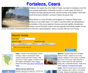 visitfortaleza.com: Fortaleza, Ceara, Brazil
information about the State of Ceará, in Brazil